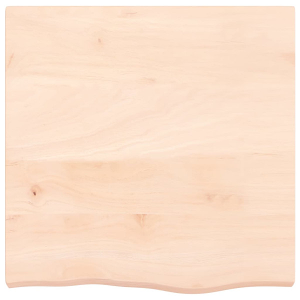 Tablero de mesa madera maciza de roble sin tratar 60x60x6 cm M 3