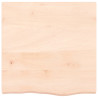Tablero de mesa madera maciza de roble sin tratar 60x60x6 cm 3