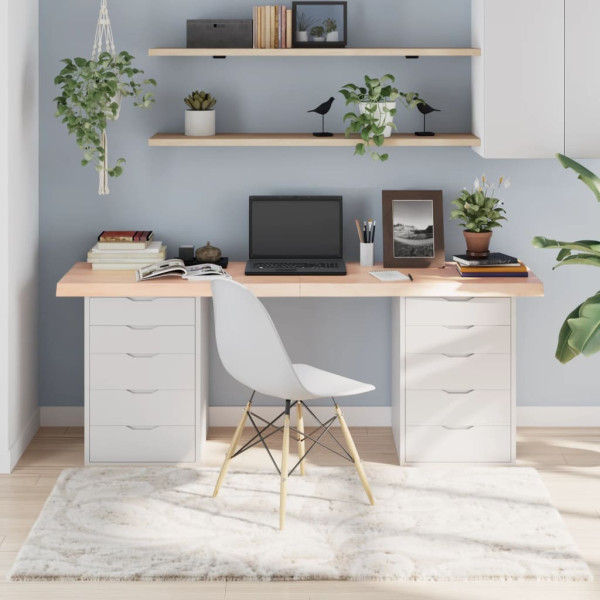 Tablero de mesa madera maciza de roble sin tratar 180x60x6 cm D