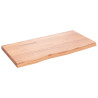 Tablero de mesa madera roble tratada marrón claro 80x40x4 cm 2