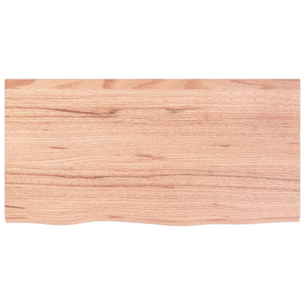 Tablero de mesa madera roble tratada marrón claro 80x40x2 cm M 3