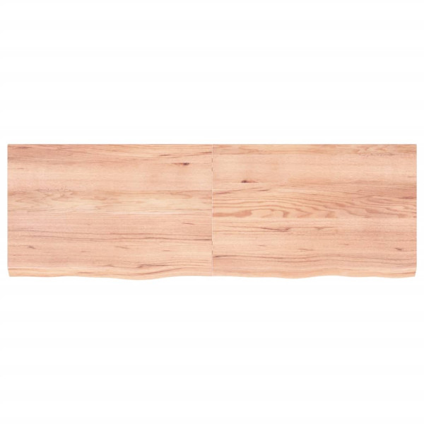 Tablero de mesa madera roble tratada marrón claro 180x60x6 cm M 3