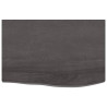 Tablero de mesa madera de roble tratada gris oscuro 60x40x4 cm 3