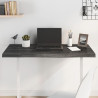 Tablero de mesa madera de roble tratada gris oscuro 100x60x4 cm 1