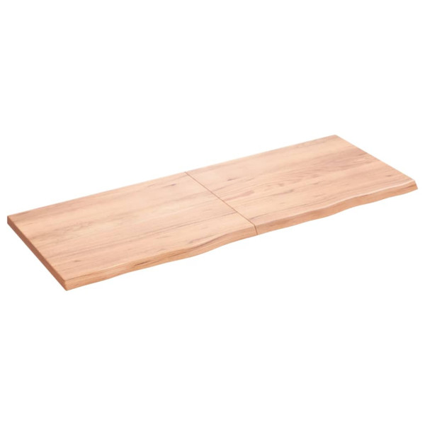 Tablero de mesa madera roble tratada marrón claro 160x60x4 cm M 2