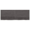 Tablero de mesa madera de roble tratada gris oscuro 140x50x4 cm 3