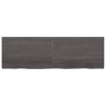 Tablero de mesa madera de roble tratada gris oscuro 160x50x4 cm 3