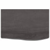 Tablero de mesa madera de roble tratada gris oscuro 60x40x6 cm 3