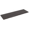 Tablero de mesa madera de roble tratada gris oscuro 200x60x6 cm 2