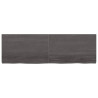 Tablero de mesa madera de roble tratada gris oscuro 160x50x6 cm 3