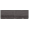 Tablero de mesa madera de roble tratada gris oscuro 200x60x4 cm 3