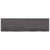 Tablero de mesa madera de roble tratada gris oscuro 220x60x4 cm 3