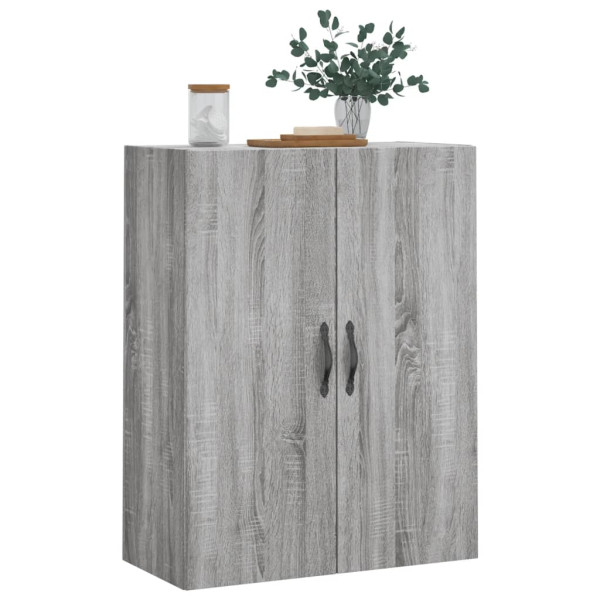 Armario de pared madera ingeniería gris Sonoma 69.5x34x90 cm M 4