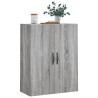 Armario de pared madera ingeniería gris Sonoma 69.5x34x90 cm 4
