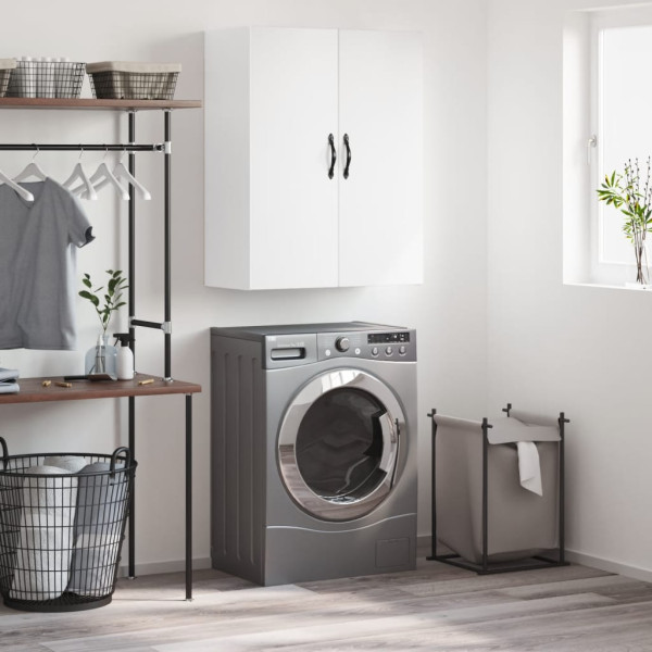 Armario de pared madera de ingeniería blanco 69.5x34x90 cm D