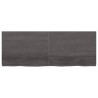 Tablero de mesa madera de roble tratada gris oscuro 160x60x6 cm 3