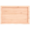 Tablero de mesa madera maciza de roble sin tratar 80x50x6 cm 4