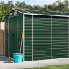 Abrigo de jardim 191x555x198 cm aço galvanizado verde 1