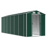 Abrigo de jardim 191x555x198 cm aço galvanizado verde 3