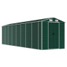 Abrigo de jardim 191x725x198 cm aço galvanizado verde 2