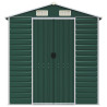 Abrigo de jardim 191x640x198 cm aço galvanizado verde 4