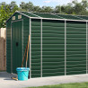 Abrigo de jardim 191x810x198 cm aço galvanizado verde 1