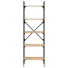 Librería de 5 estantes madera roble Sonoma 56x31.5x174 cm 4