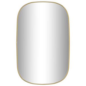 Espejo de pared dorado 70x45 cm H