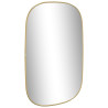 Espejo de pared dorado 70x45 cm 3