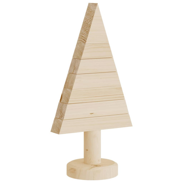 Árboles de Navidad de madera 2 uds madera maciza pino 30 cm M 3