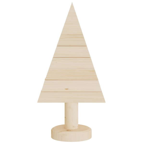 Árboles de Navidad de madera 2 uds madera maciza pino 30 cm M 4