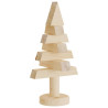 Árboles de Navidad de madera 2 uds madera maciza pino 30 cm 5