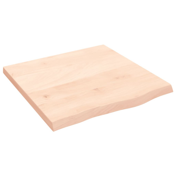 Encimera de baño madera maciza sin tratar 60x60x4 cm M 2