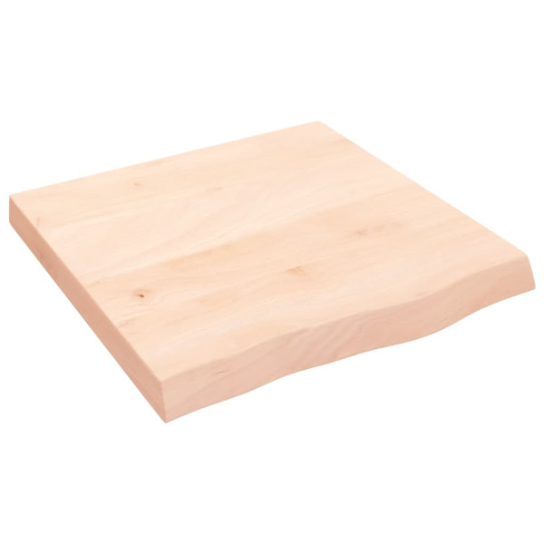 Encimera de baño madera maciza sin tratar 60x60x6 cm M 2