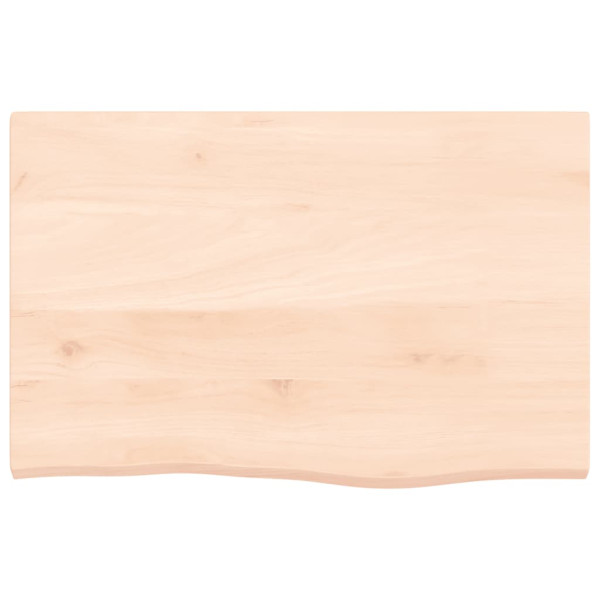 Encimera de baño madera maciza sin tratar 60x40x2 cm M 3