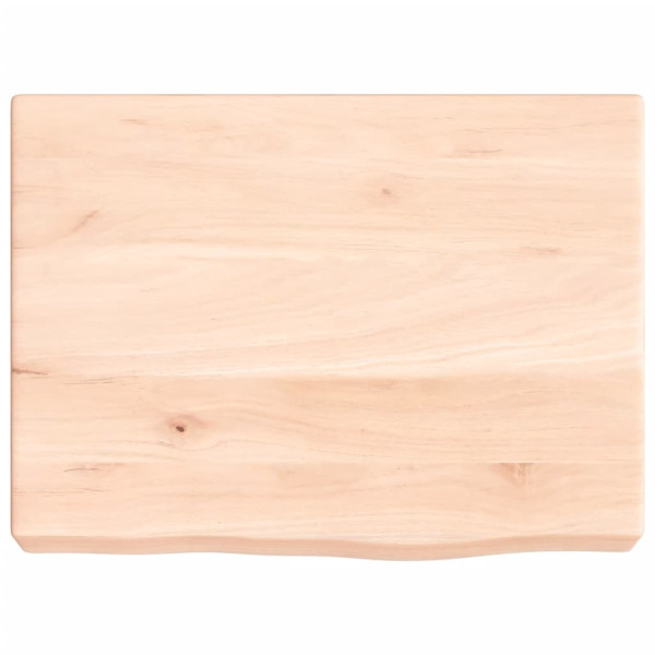 Encimera de baño madera maciza sin tratar 40x30x6 cm M 3