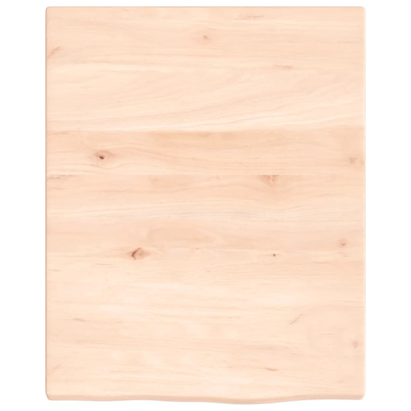 Encimera de baño madera maciza sin tratar 40x50x2 cm M 3
