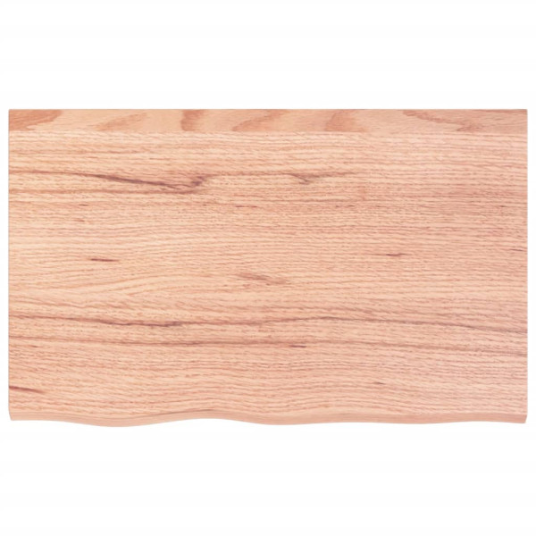 Bancada p/ WC 80x50x(2-4) cm madeira maciça tratada castanho M 3