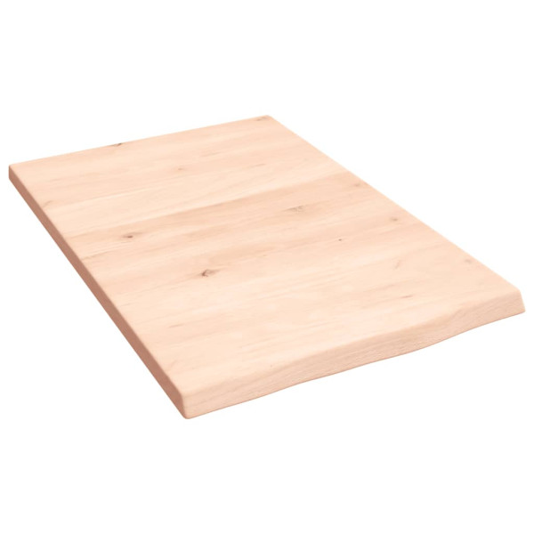 Encimera de baño madera maciza sin tratar 40x60x2 cm M 2