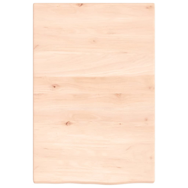 Encimera de baño madera maciza sin tratar 40x60x2 cm M 3