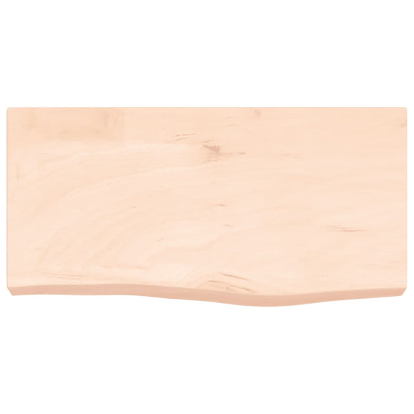 Encimera de baño madera maciza sin tratar 60x30x6 cm M 3