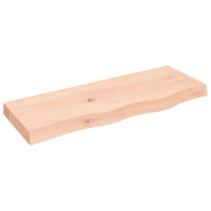 Encimera de baño madera maciza sin tratar 80x30x6 cm H