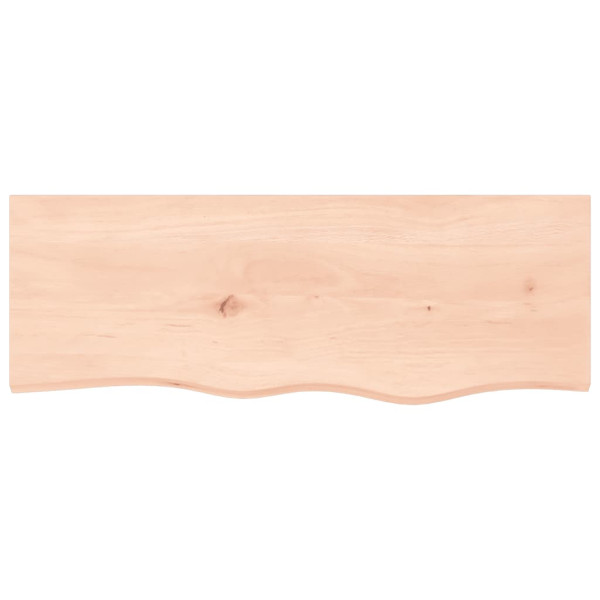 Encimera de baño madera maciza sin tratar 80x30x6 cm M 3