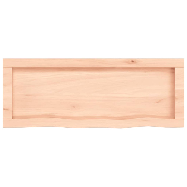 Encimera de baño madera maciza sin tratar 80x30x6 cm M 4