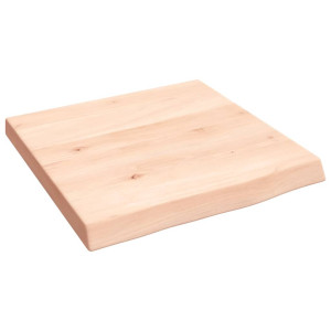 Encimera de baño madera maciza sin tratar 40x40x4 cm H