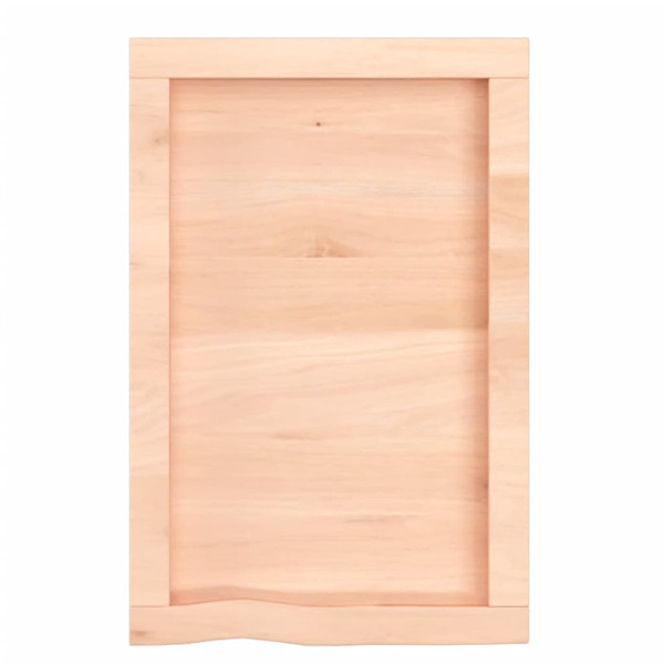 Encimera de baño madera maciza sin tratar 40x60x4 cm M 4