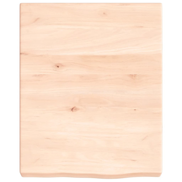 Encimera de baño madera maciza sin tratar 40x50x6 cm M 3
