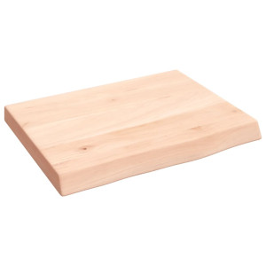Encimera de baño madera maciza sin tratar 40x30x4 cm H