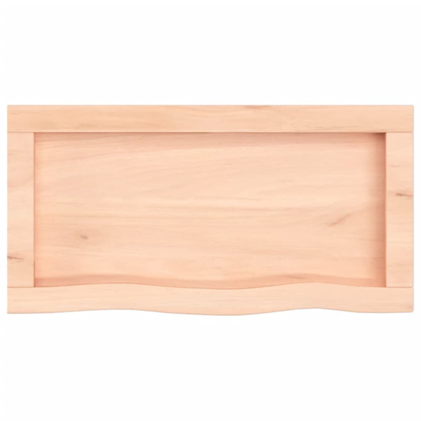 Encimera de baño madera maciza sin tratar 60x30x4 cm M 4