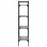 Librería 4 estantes madera gris Sonoma 56x31.5x138.5 cm 5